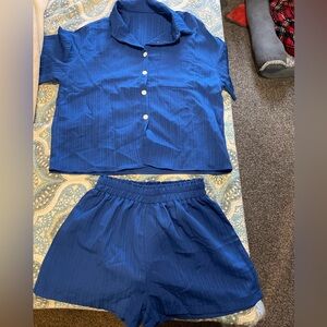 Brand New!! SHEIN Blue Matching Set